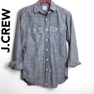 J.Crew Button down Top Chambray Size XS